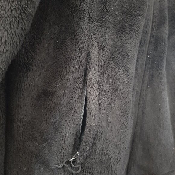 THE NORTH FACE Jacket Women S Sherpa Fleece Full Zip Mock Neck Long Sleeve Black - Picture 8 of 9